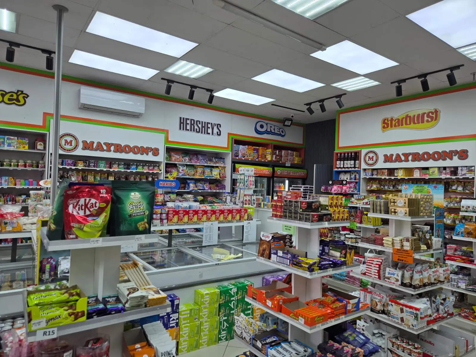Imported products available from Mayroons